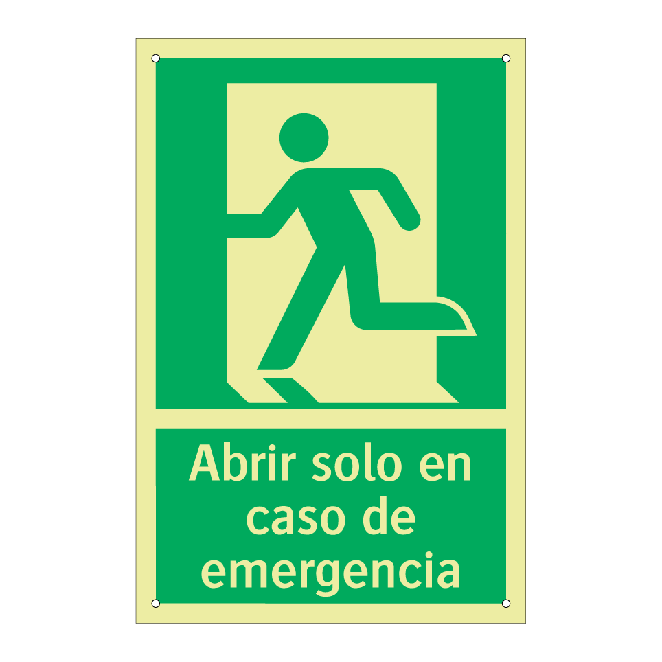 Abrir solo en caso de emergencia
