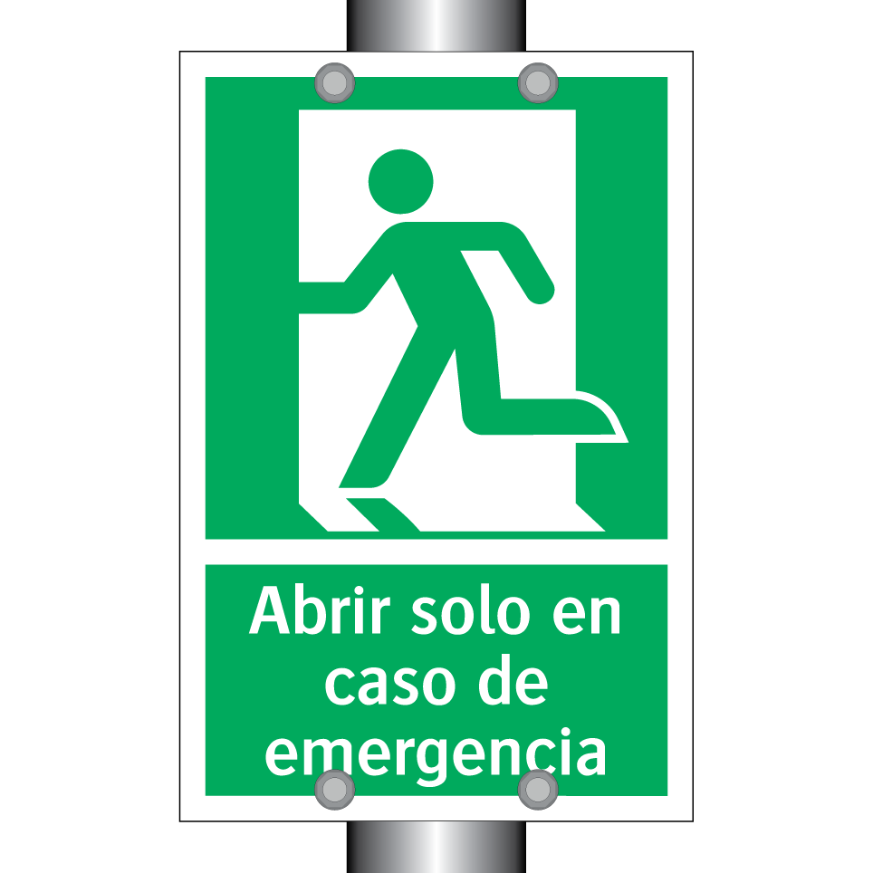 Abrir solo en caso de emergencia