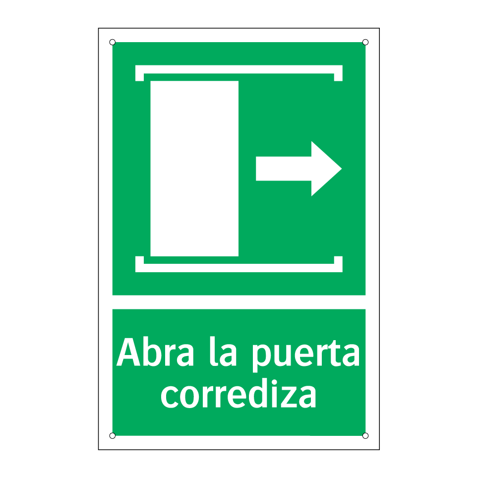 Abra la puerta corrediza
