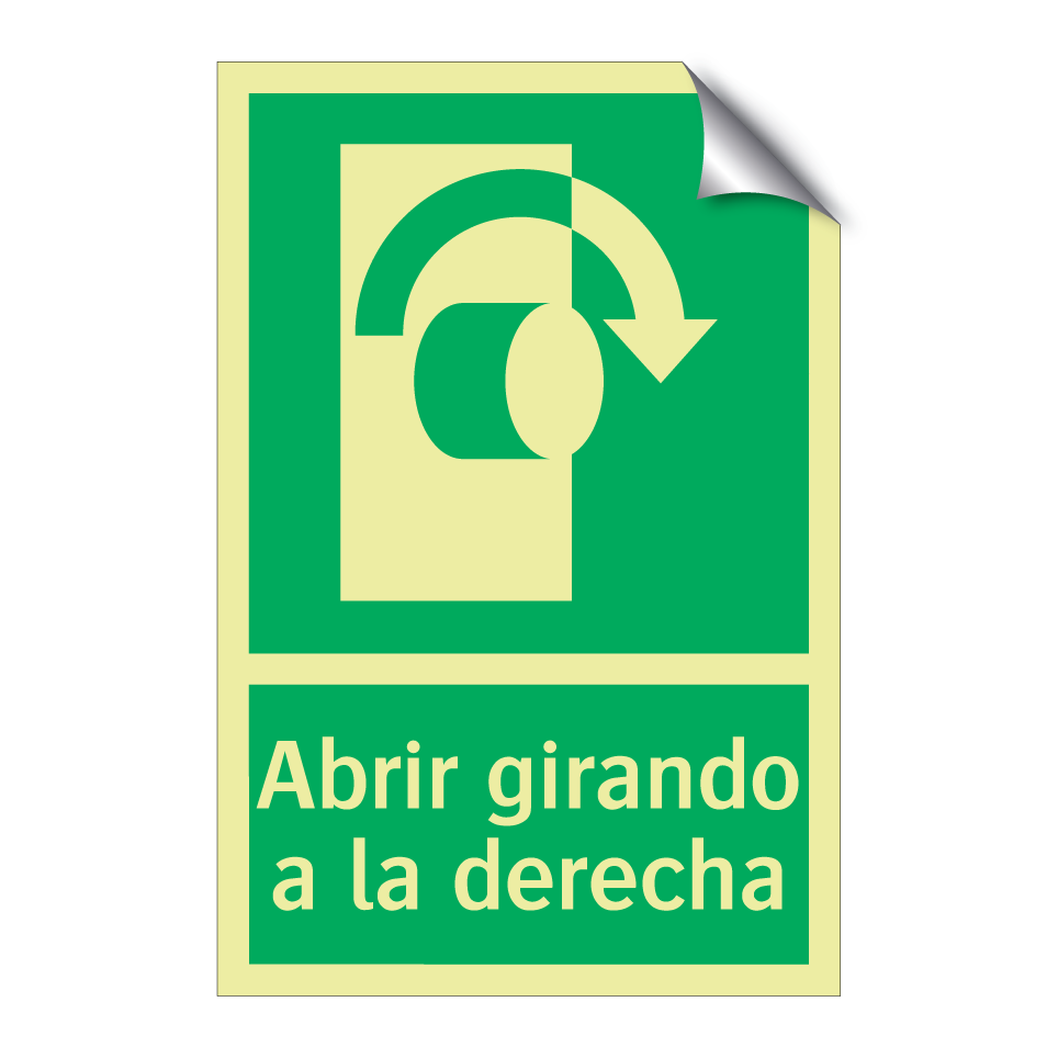 Abrir girando a la derecha