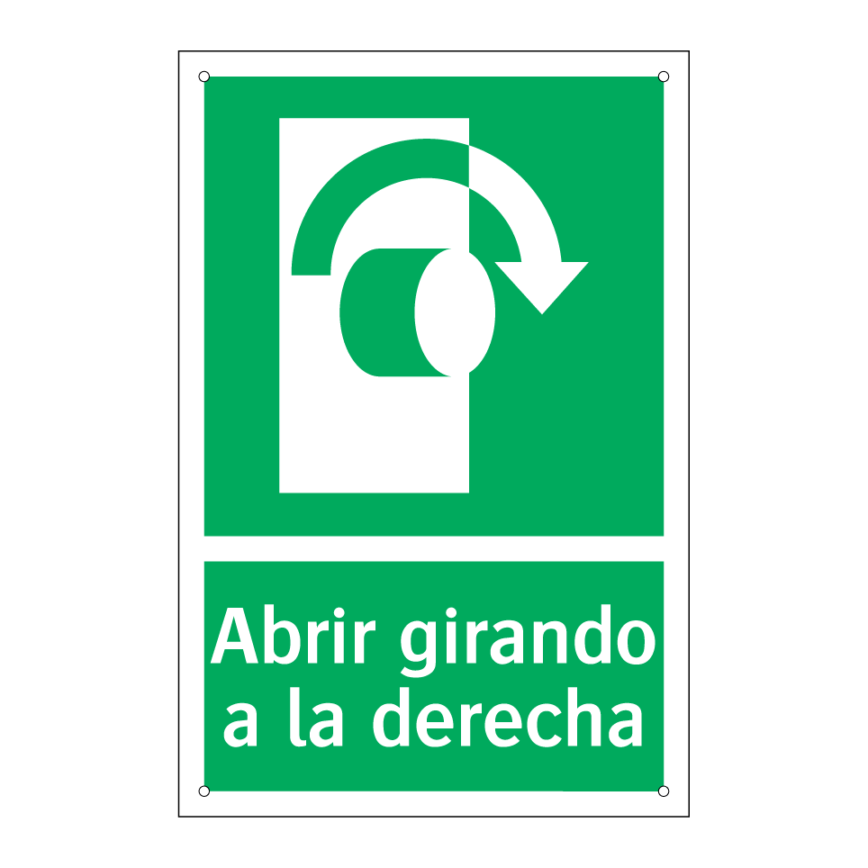 Abrir girando a la derecha