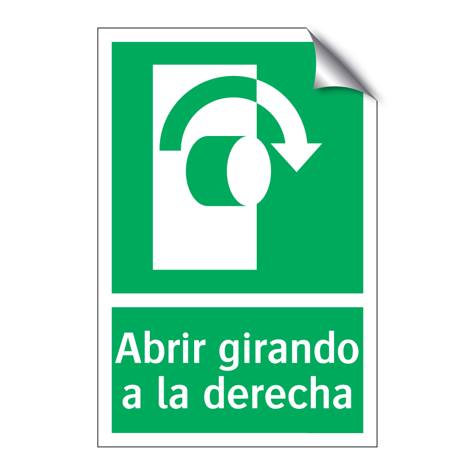 Abrir girando a la derecha