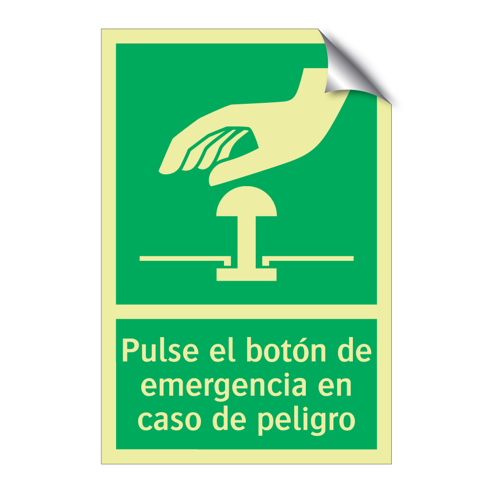 Pulse el botón de emergencia en caso de peligro
