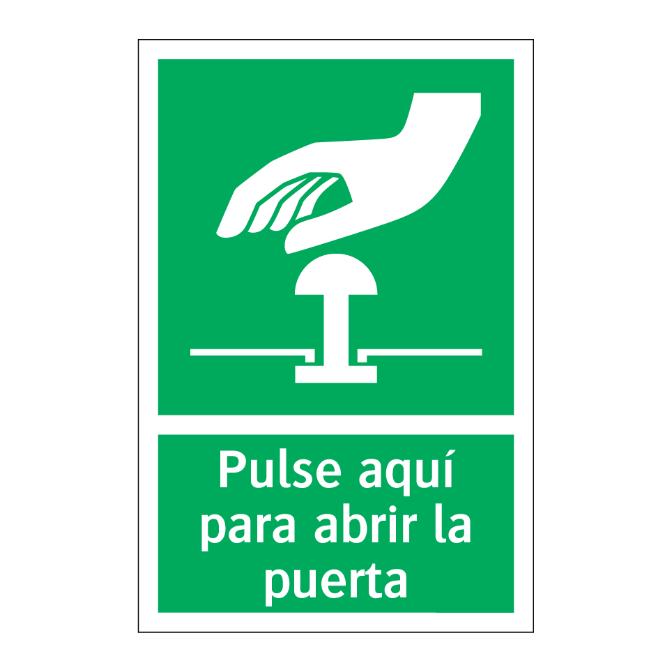 Pulse aquí para abrir la puerta