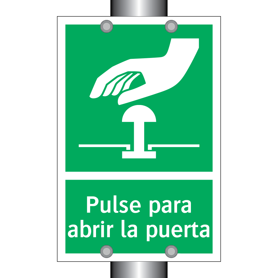 Pulse para abrir la puerta