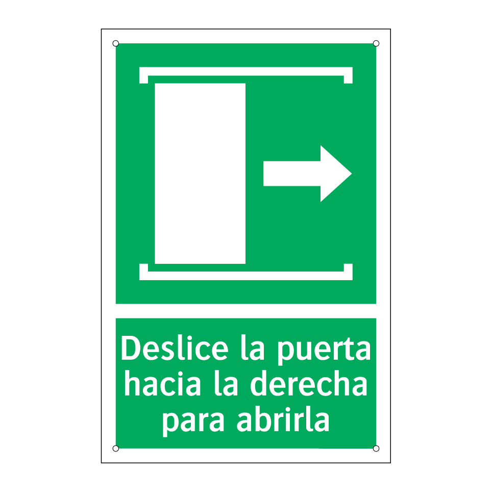 Deslice la puerta hacia la derecha para abrirla