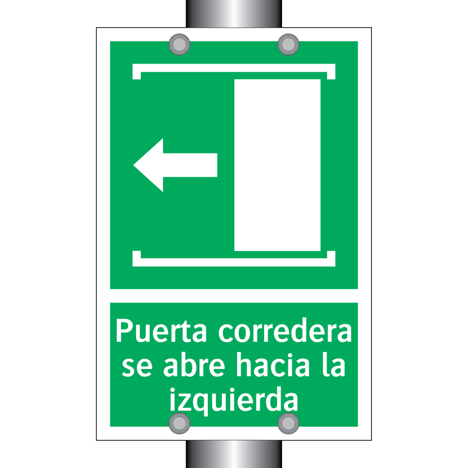 Puerta corredera se abre hacia la izquierda