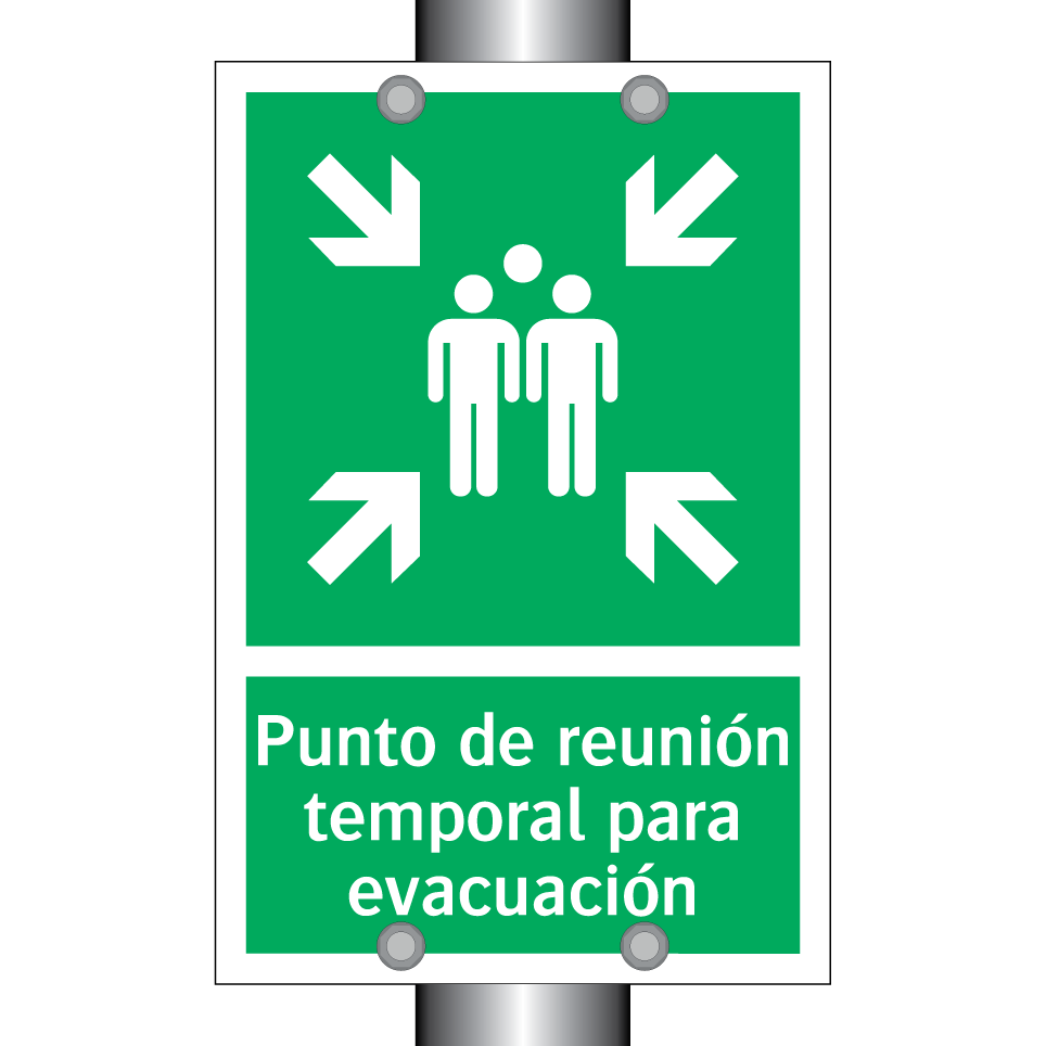 Punto de reunión temporal para evacuación