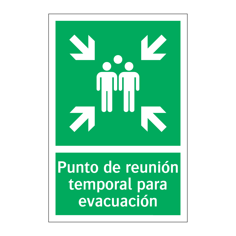 Punto de reunión temporal para evacuación