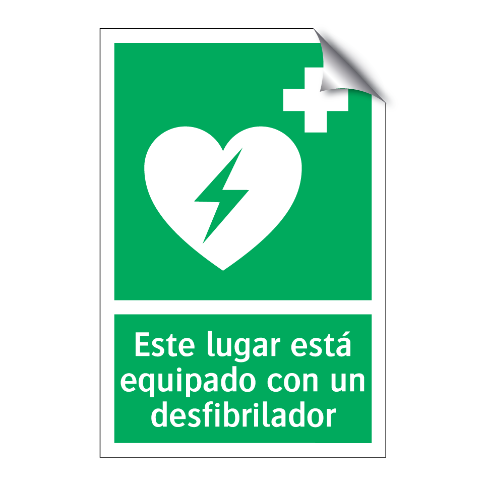 Este lugar está equipado con un desfibrilador