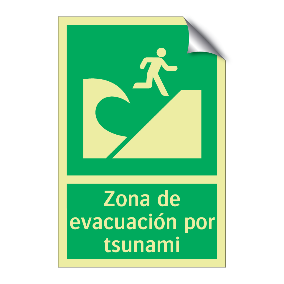 Zona de evacuación por tsunami