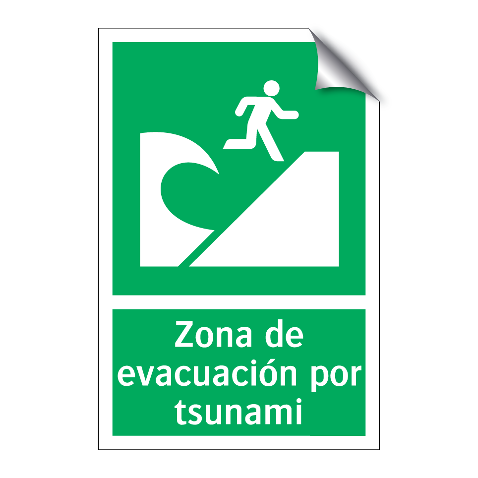 Zona de evacuación por tsunami