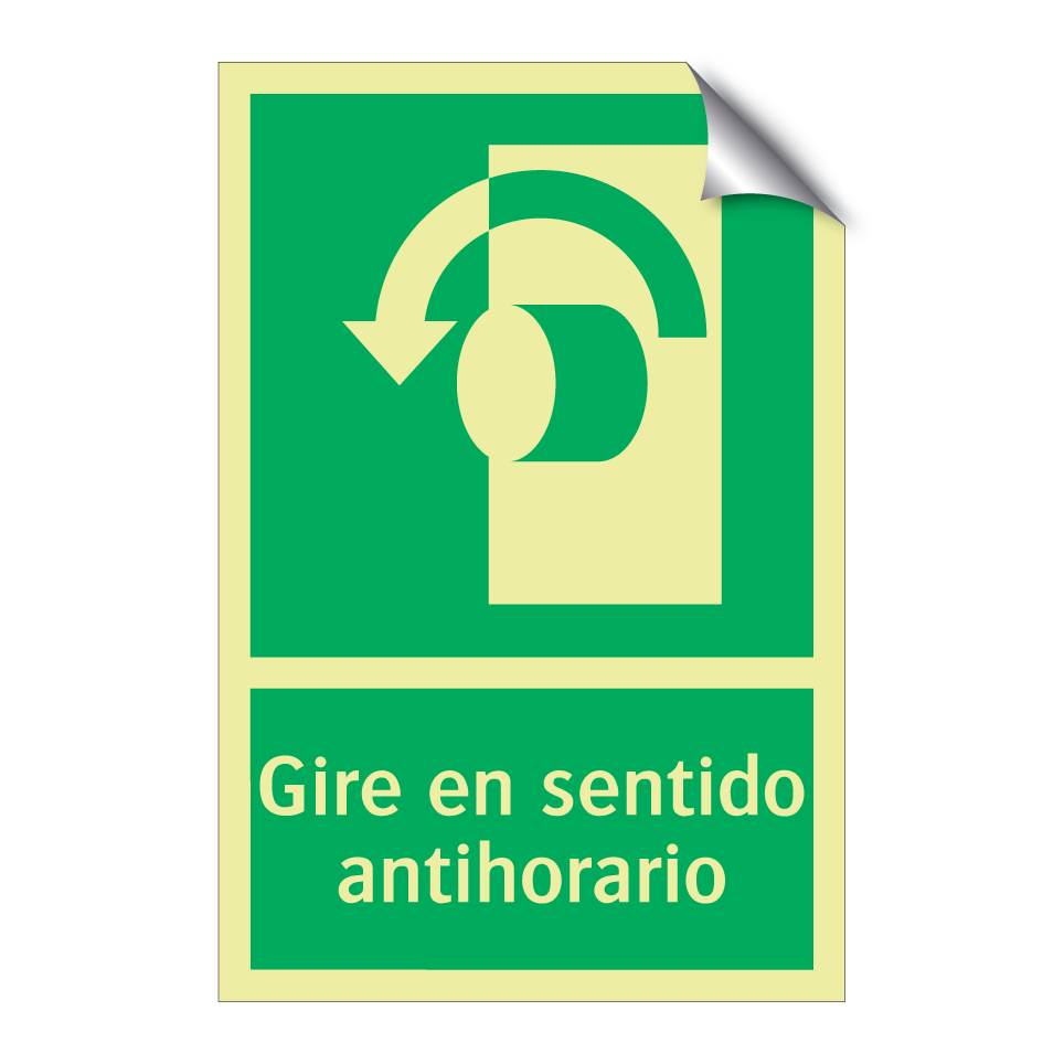 Gire en sentido antihorario