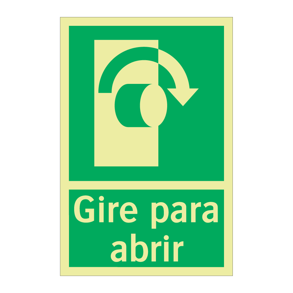 Gire para abrir