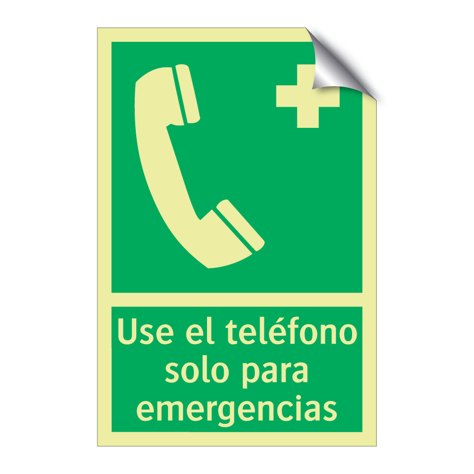 Use el teléfono solo para emergencias