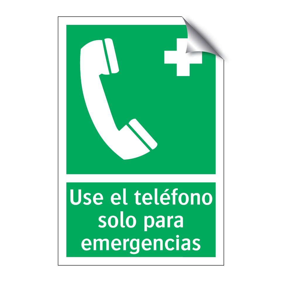Use el teléfono solo para emergencias