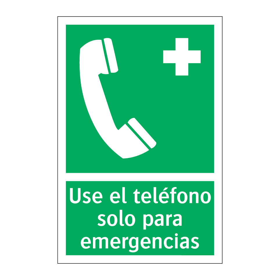 Use el teléfono solo para emergencias