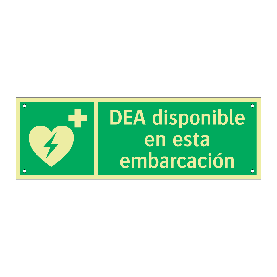 DEA disponible en esta embarcación