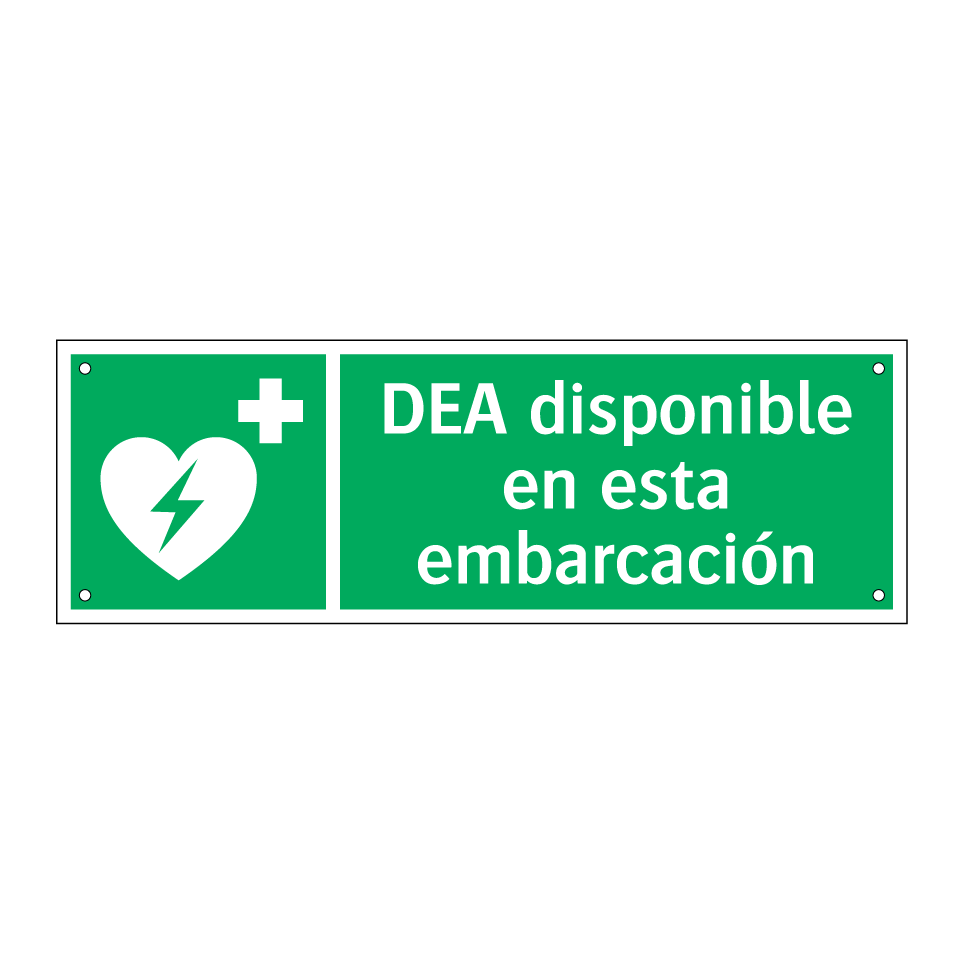 DEA disponible en esta embarcación