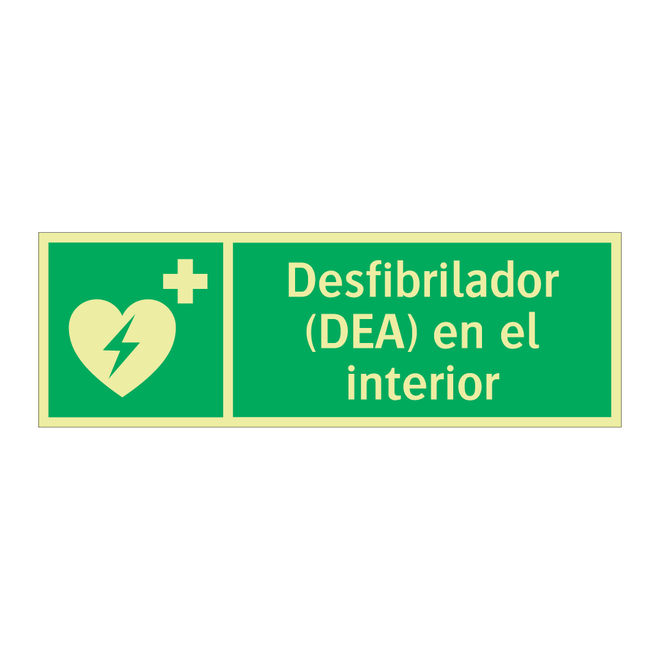 Desfibrilador (DEA) en el interior