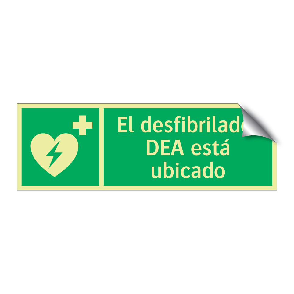 El desfibrilador DEA está ubicado