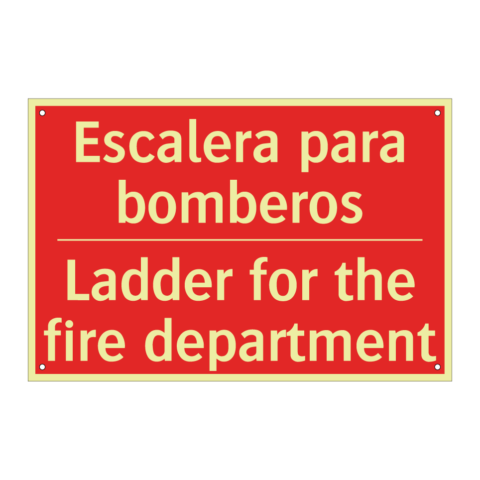 Escalera para bomberos - Ladder for the fire department