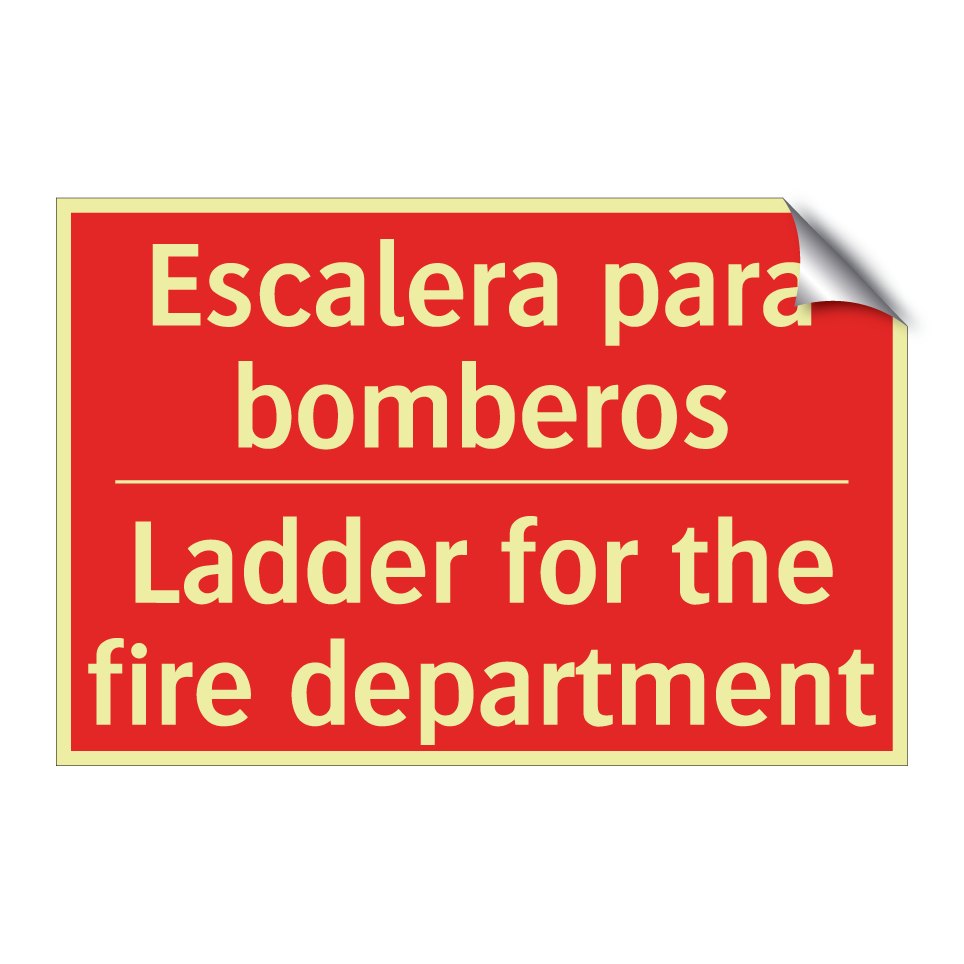 Escalera para bomberos - Ladder for the fire department