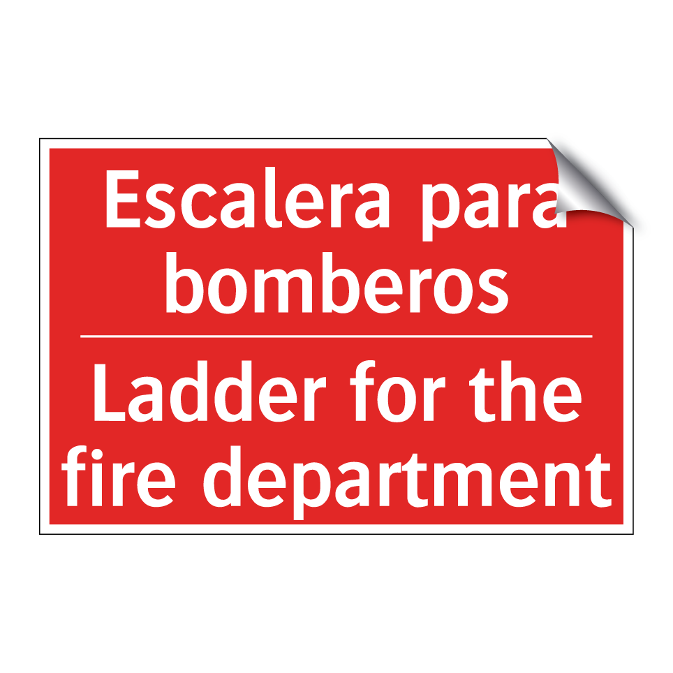 Escalera para bomberos - Ladder for the fire department