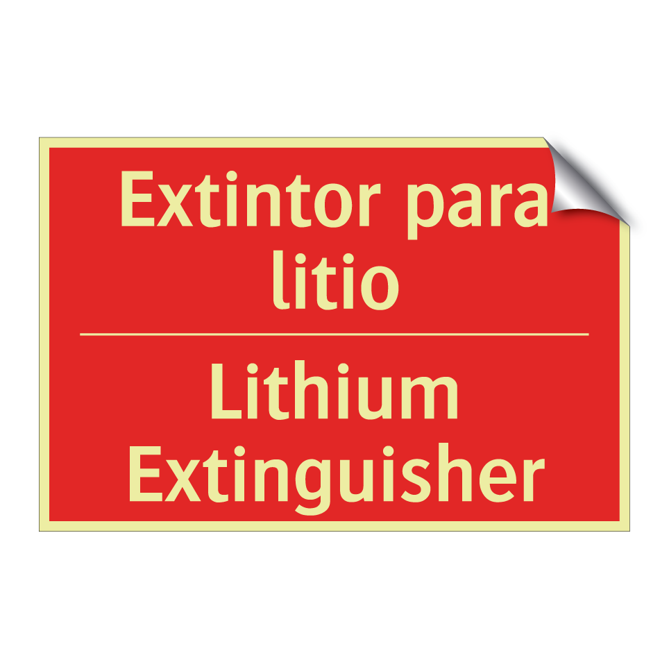 Extintor para litio - Lithium Extinguisher