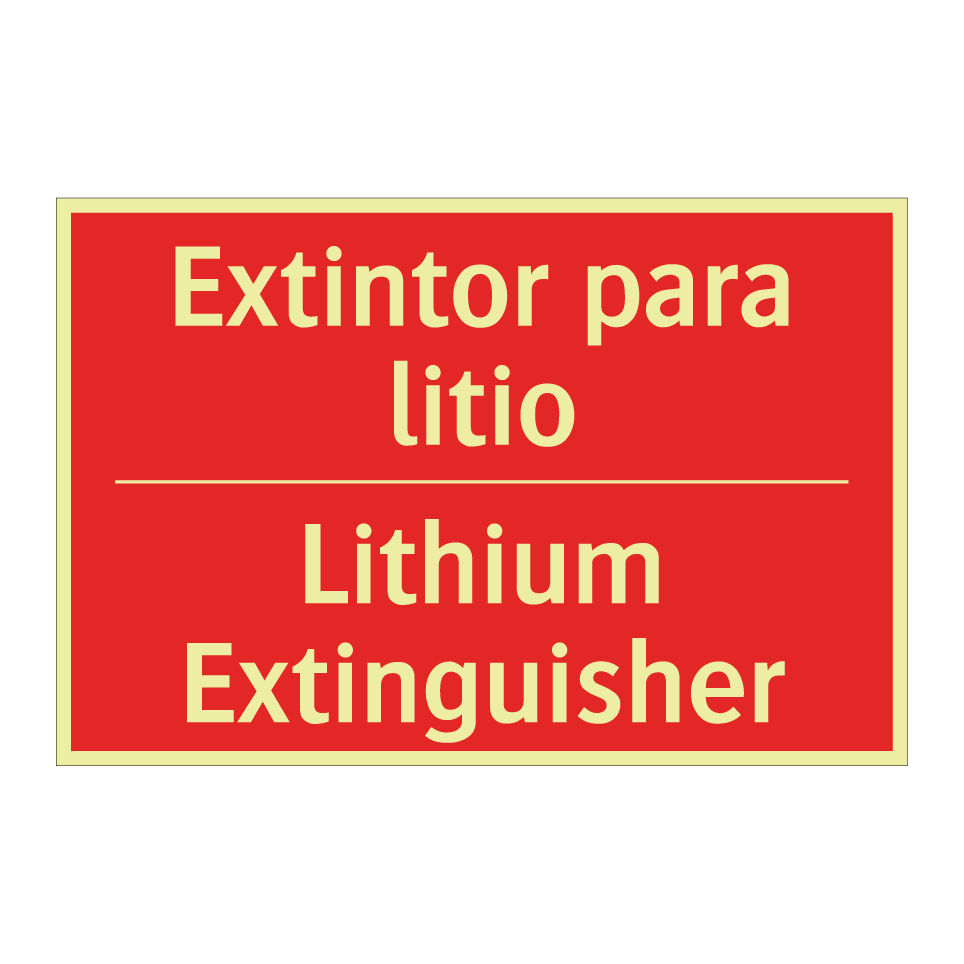 Extintor para litio - Lithium Extinguisher