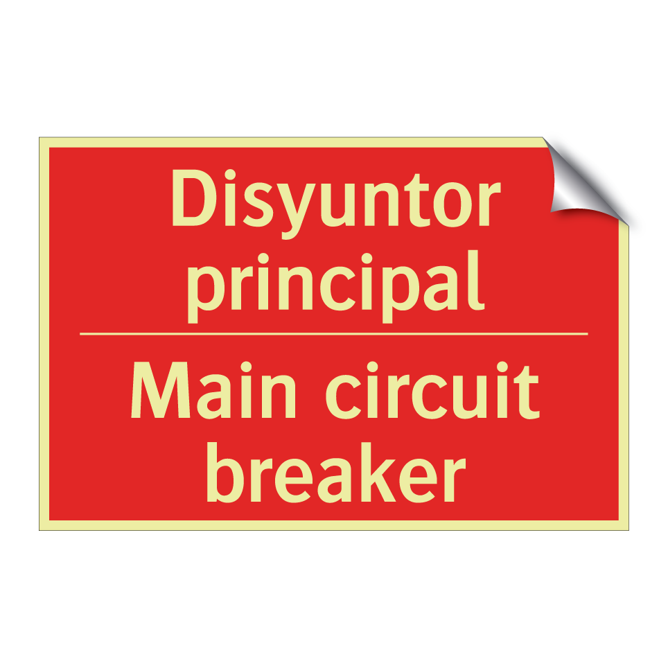 Disyuntor principal - Main circuit breaker