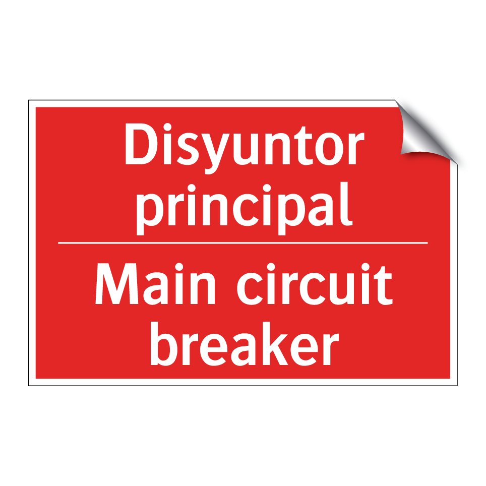 Disyuntor principal - Main circuit breaker
