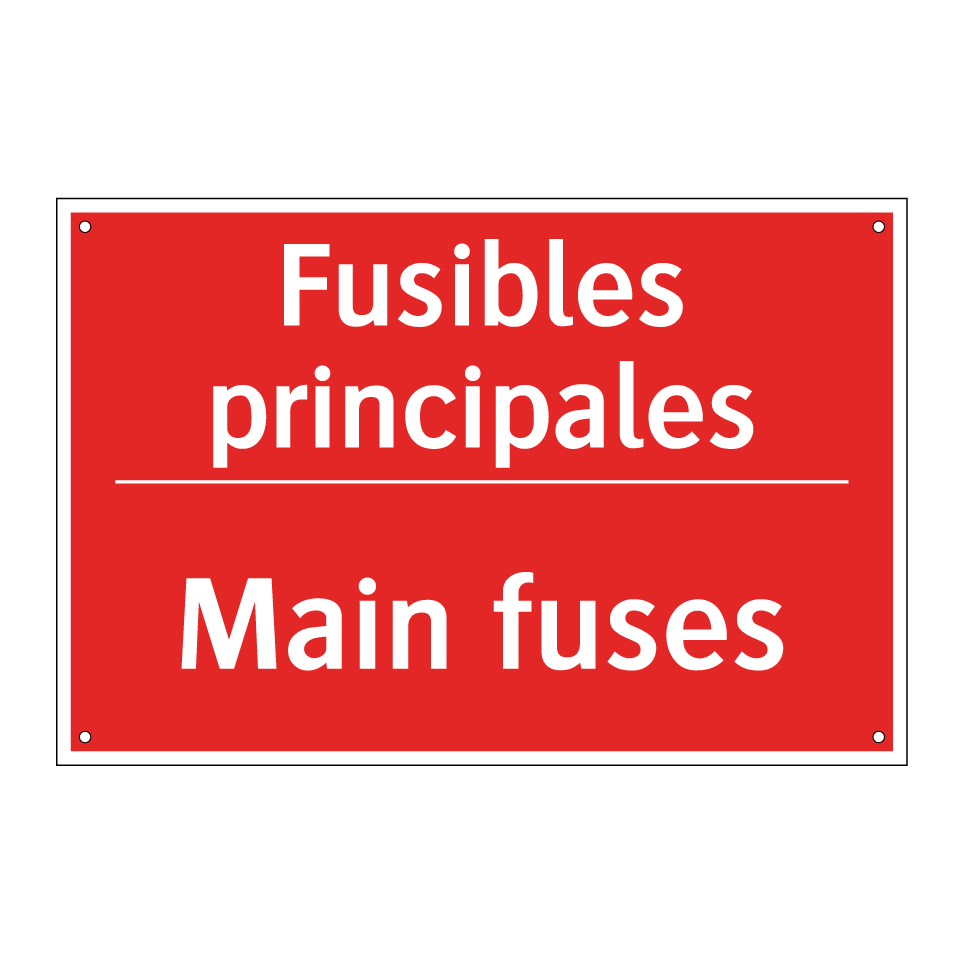Fusibles principales - Main fuses