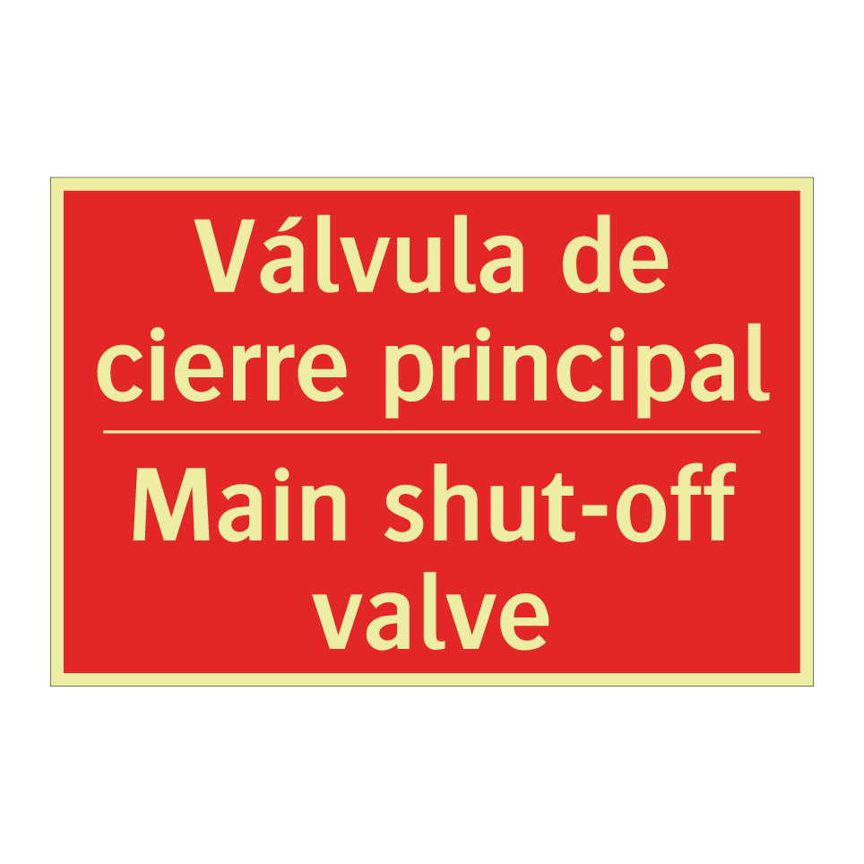 Válvula de cierre principal - Main shut-off valve