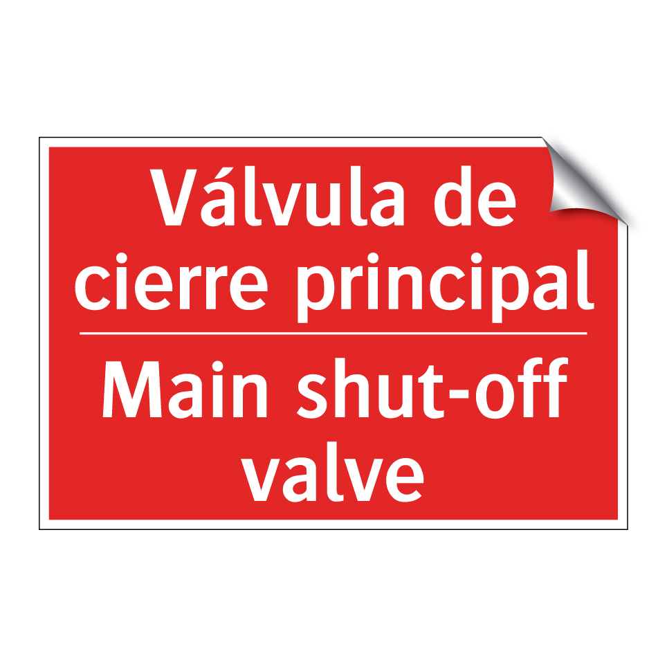 Válvula de cierre principal - Main shut-off valve