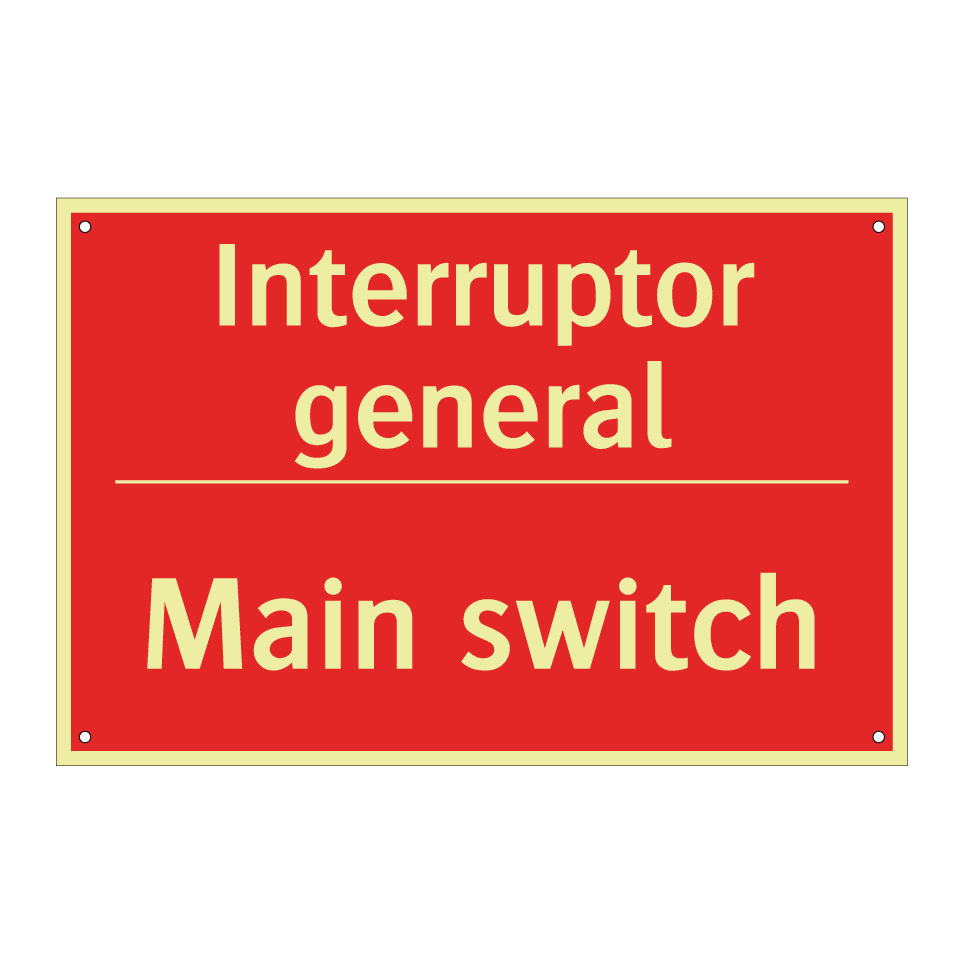 Interruptor general - Main switch