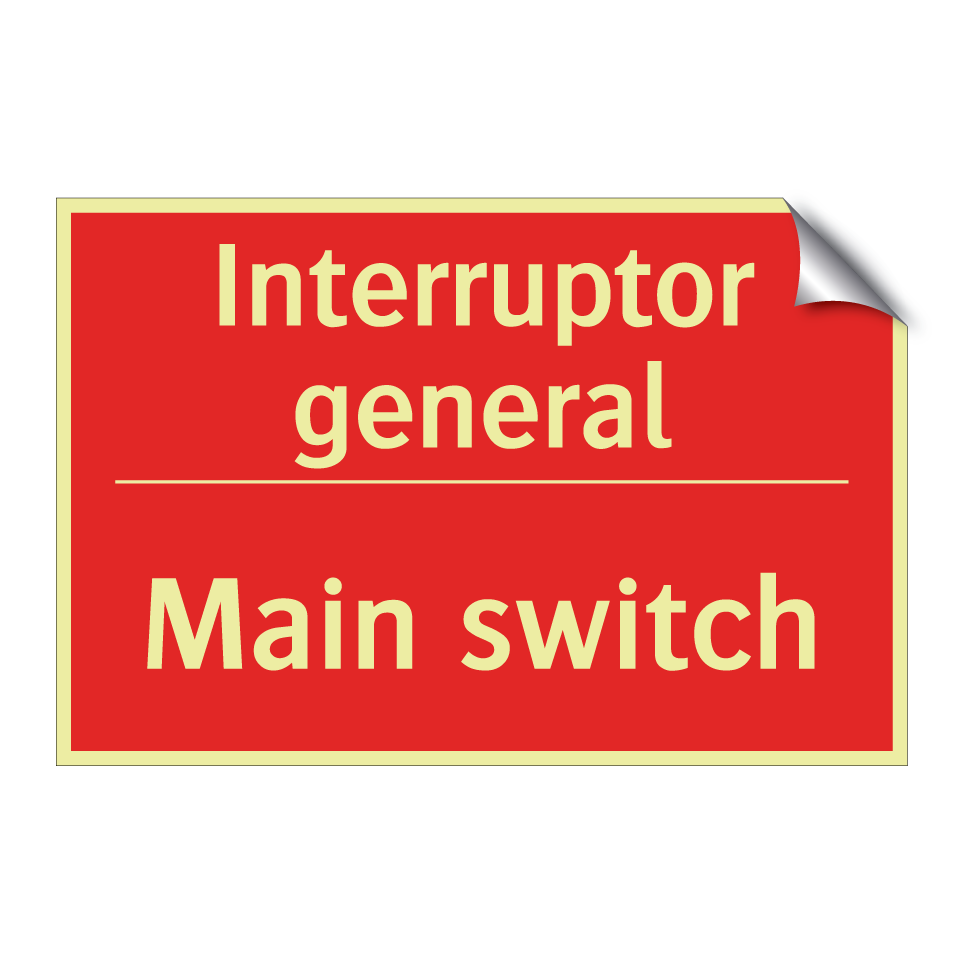 Interruptor general - Main switch