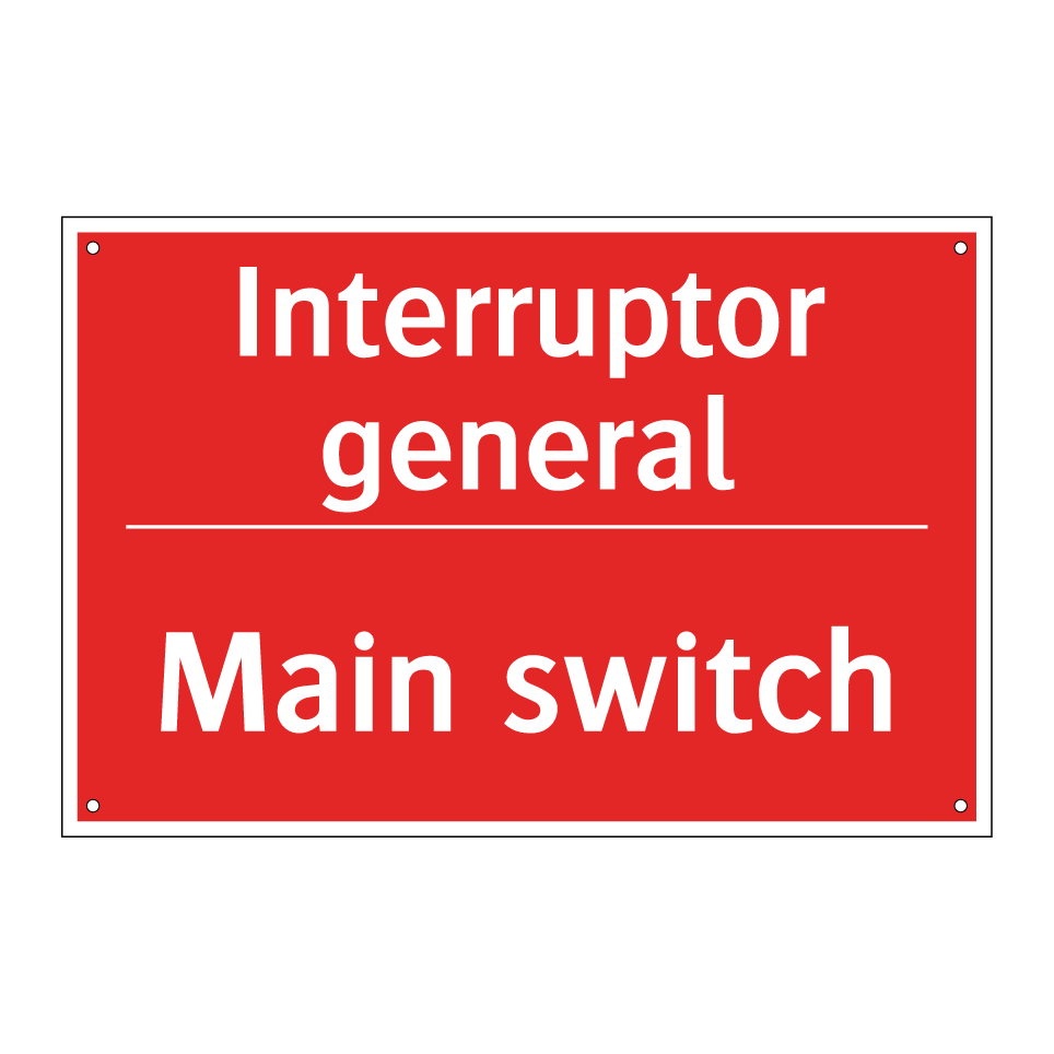 Interruptor general - Main switch