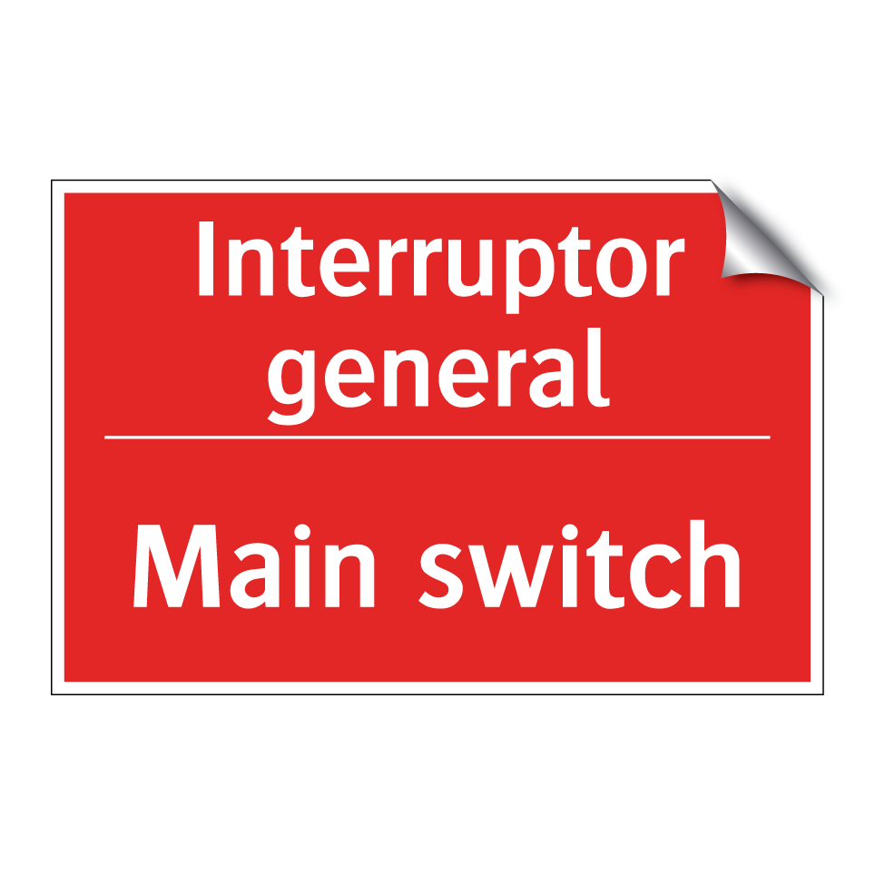 Interruptor general - Main switch
