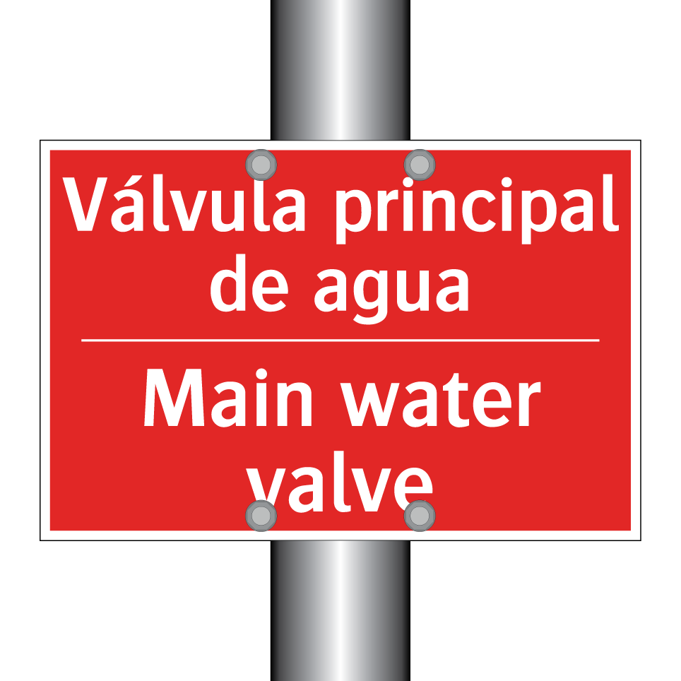 Válvula principal de agua - Main water valve