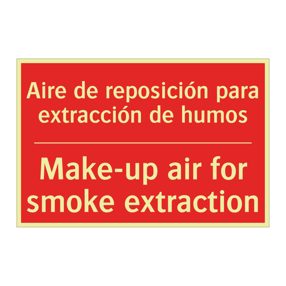 Aire de reposición para /.../ - Make-up air for smoke /.../