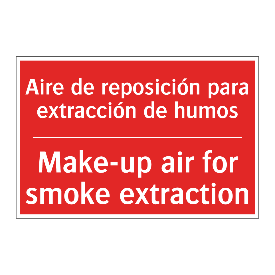 Aire de reposición para /.../ - Make-up air for smoke /.../