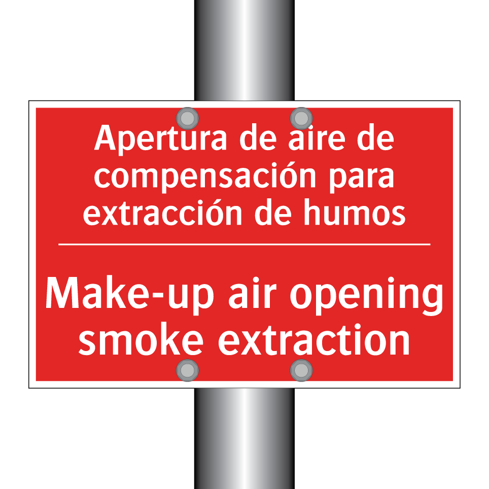 Apertura de aire de /.../ - Make-up air opening smoke /.../
