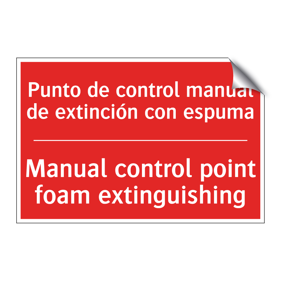 Punto de control manual de /.../ - Manual control point foam /.../