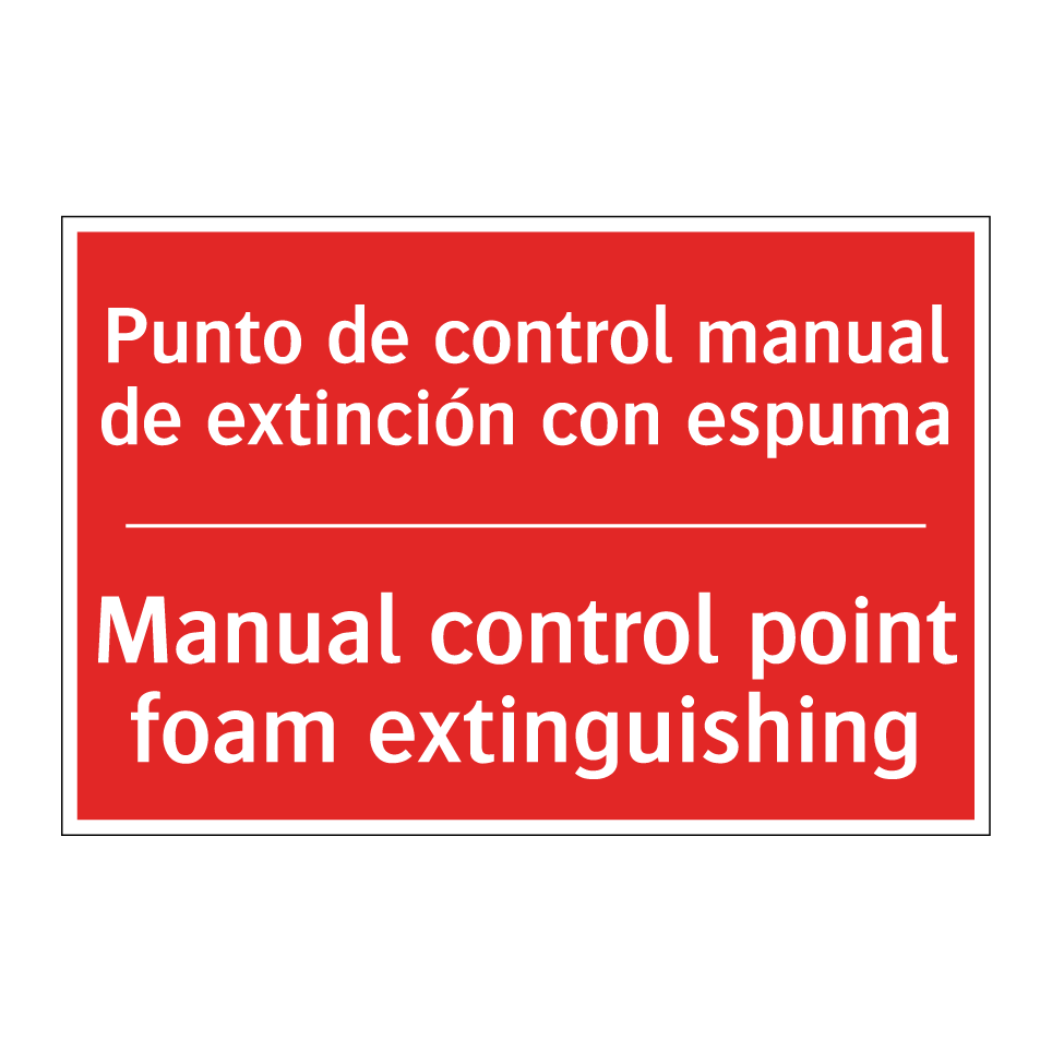 Punto de control manual de /.../ - Manual control point foam /.../