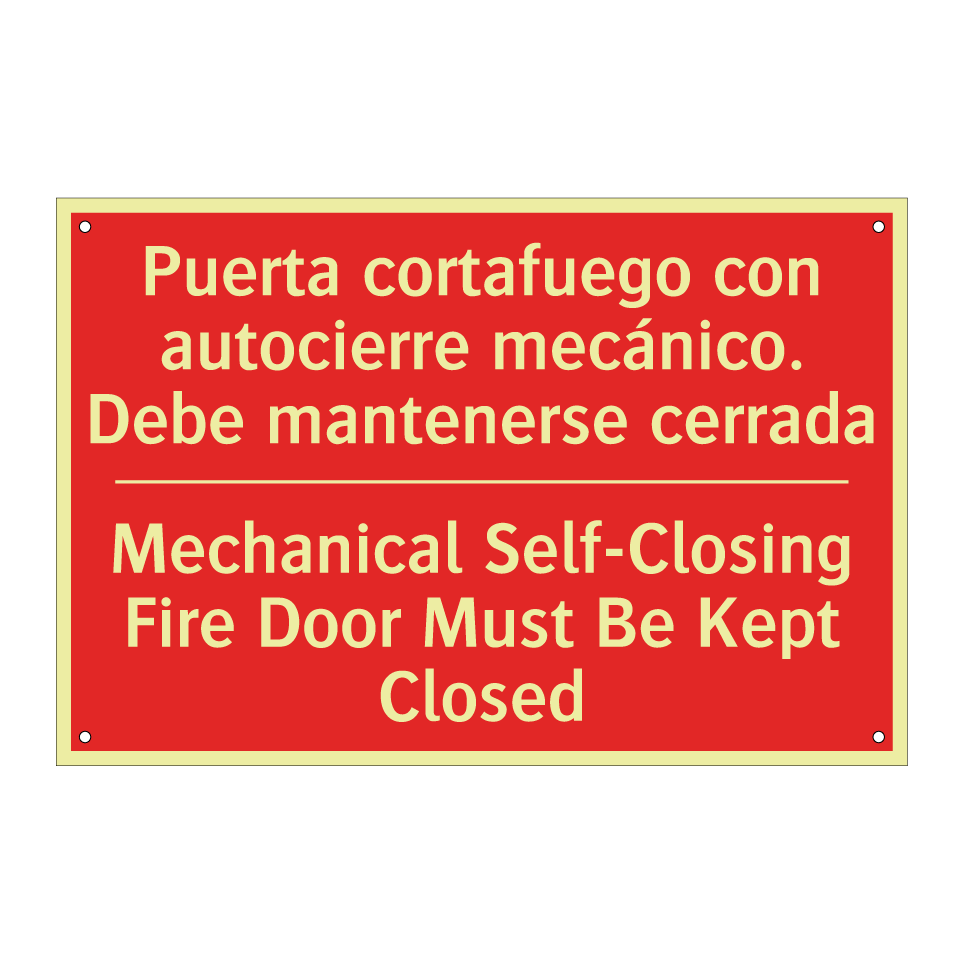 Puerta cortafuego con /.../ - Mechanical Self-Closing Fire /.../