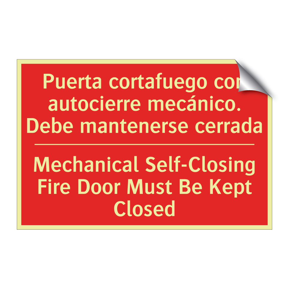 Puerta cortafuego con /.../ - Mechanical Self-Closing Fire /.../