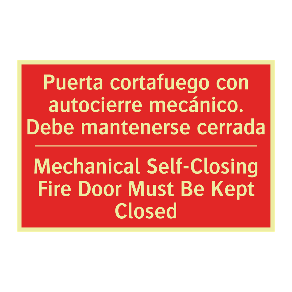 Puerta cortafuego con /.../ - Mechanical Self-Closing Fire /.../