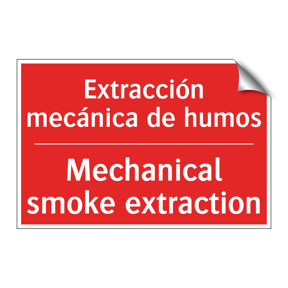 Extracción mecánica de humos - Mechanical smoke extraction