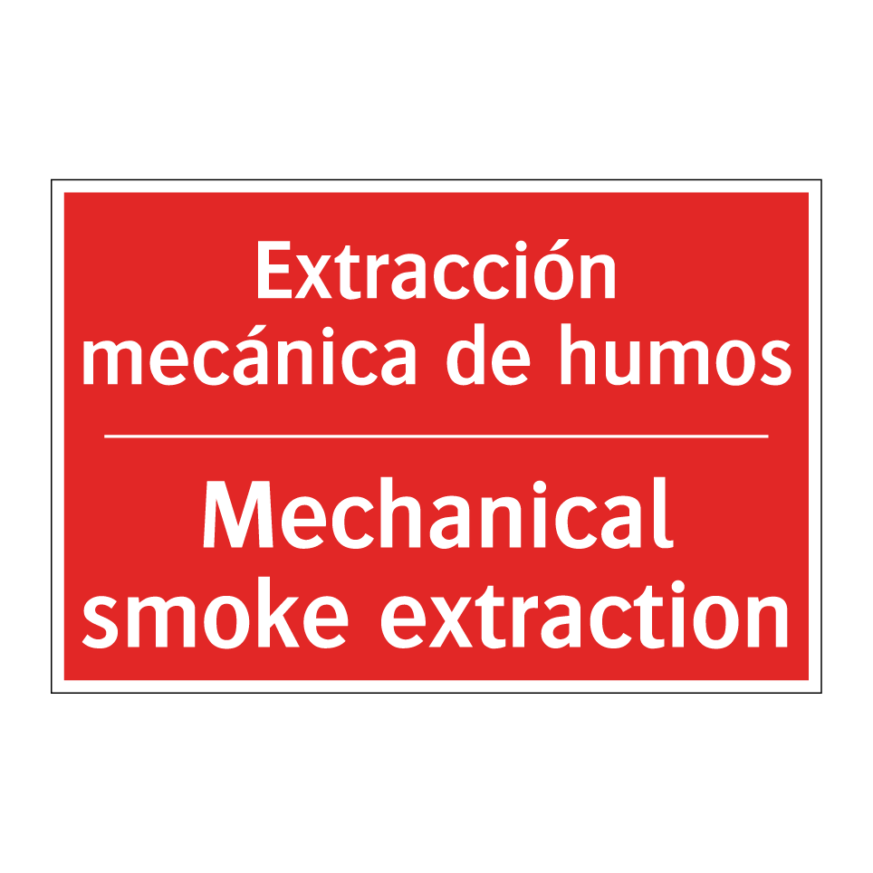 Extracción mecánica de humos - Mechanical smoke extraction